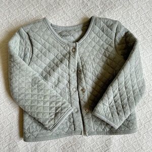 Pehr Kids' Cozy Essentials Organic Cotton Blend Jacket | 0-6 months, Soft Sea